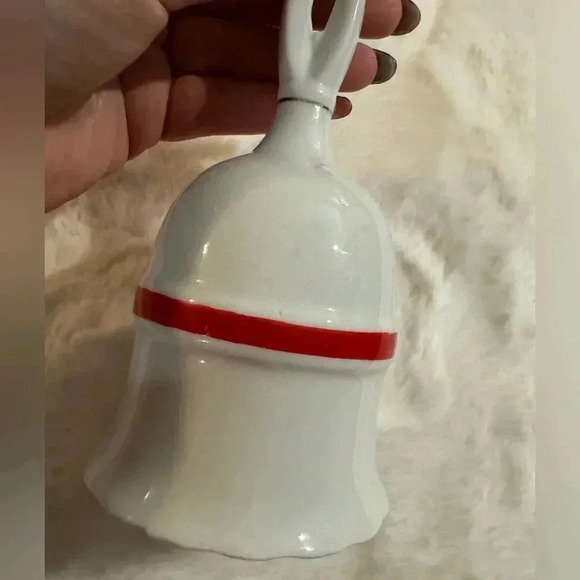 Vintage Christmas Holly & Ivy Dinner Bell Cottagecore Farmhouse MCM Holidays - Picture 3 of 11